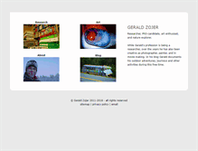 Tablet Screenshot of gerald-zojer.com
